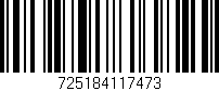 Código de barras (EAN, GTIN, SKU, ISBN): '725184117473'