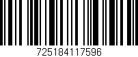 Código de barras (EAN, GTIN, SKU, ISBN): '725184117596'