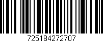 Código de barras (EAN, GTIN, SKU, ISBN): '725184272707'