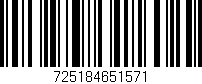 Código de barras (EAN, GTIN, SKU, ISBN): '725184651571'