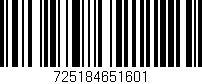 Código de barras (EAN, GTIN, SKU, ISBN): '725184651601'
