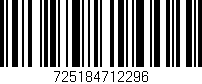 Código de barras (EAN, GTIN, SKU, ISBN): '725184712296'