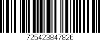 Código de barras (EAN, GTIN, SKU, ISBN): '725423847826'