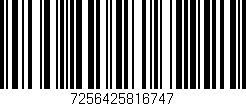 Código de barras (EAN, GTIN, SKU, ISBN): '7256425816747'