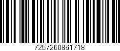 Código de barras (EAN, GTIN, SKU, ISBN): '7257260861718'