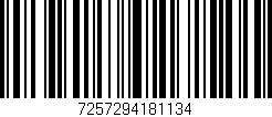 Código de barras (EAN, GTIN, SKU, ISBN): '7257294181134'