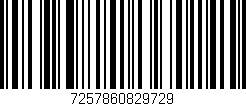 Código de barras (EAN, GTIN, SKU, ISBN): '7257860829729'