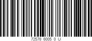 Código de barras (EAN, GTIN, SKU, ISBN): '72578_6005_0_U'