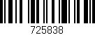 Código de barras (EAN, GTIN, SKU, ISBN): '725838'