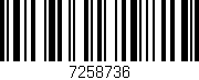 Código de barras (EAN, GTIN, SKU, ISBN): '7258736'