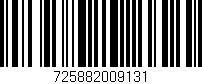 Código de barras (EAN, GTIN, SKU, ISBN): '725882009131'