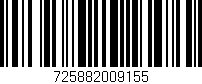 Código de barras (EAN, GTIN, SKU, ISBN): '725882009155'