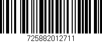 Código de barras (EAN, GTIN, SKU, ISBN): '725882012711'
