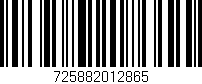 Código de barras (EAN, GTIN, SKU, ISBN): '725882012865'