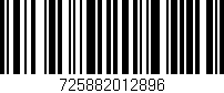 Código de barras (EAN, GTIN, SKU, ISBN): '725882012896'