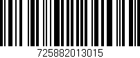 Código de barras (EAN, GTIN, SKU, ISBN): '725882013015'
