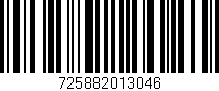 Código de barras (EAN, GTIN, SKU, ISBN): '725882013046'