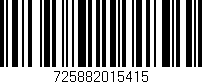 Código de barras (EAN, GTIN, SKU, ISBN): '725882015415'
