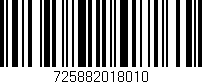Código de barras (EAN, GTIN, SKU, ISBN): '725882018010'