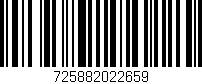 Código de barras (EAN, GTIN, SKU, ISBN): '725882022659'