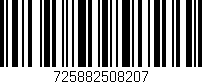 Código de barras (EAN, GTIN, SKU, ISBN): '725882508207'
