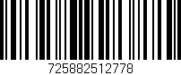 Código de barras (EAN, GTIN, SKU, ISBN): '725882512778'