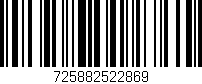 Código de barras (EAN, GTIN, SKU, ISBN): '725882522869'