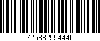 Código de barras (EAN, GTIN, SKU, ISBN): '725882554440'