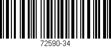 Código de barras (EAN, GTIN, SKU, ISBN): '72590-34'