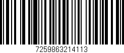 Código de barras (EAN, GTIN, SKU, ISBN): '7259863214113'