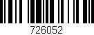 Código de barras (EAN, GTIN, SKU, ISBN): '726052'