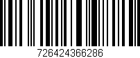 Código de barras (EAN, GTIN, SKU, ISBN): '726424366286'