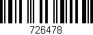 Código de barras (EAN, GTIN, SKU, ISBN): '726478'