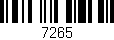 Código de barras (EAN, GTIN, SKU, ISBN): '7265'
