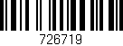 Código de barras (EAN, GTIN, SKU, ISBN): '726719'