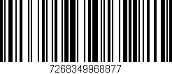 Código de barras (EAN, GTIN, SKU, ISBN): '7268349968877'