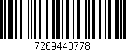 Código de barras (EAN, GTIN, SKU, ISBN): '7269440778'