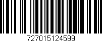Código de barras (EAN, GTIN, SKU, ISBN): '727015124599'