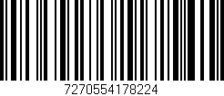 Código de barras (EAN, GTIN, SKU, ISBN): '7270554178224'
