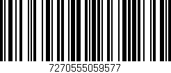 Código de barras (EAN, GTIN, SKU, ISBN): '7270555059577'