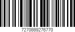 Código de barras (EAN, GTIN, SKU, ISBN): '7270889276770'