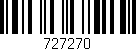 Código de barras (EAN, GTIN, SKU, ISBN): '727270'