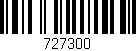 Código de barras (EAN, GTIN, SKU, ISBN): '727300'