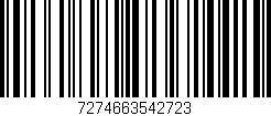 Código de barras (EAN, GTIN, SKU, ISBN): '7274663542723'