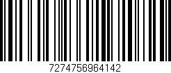 Código de barras (EAN, GTIN, SKU, ISBN): '7274756964142'
