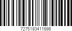 Código de barras (EAN, GTIN, SKU, ISBN): '7275193411688'