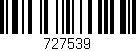 Código de barras (EAN, GTIN, SKU, ISBN): '727539'