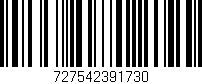Código de barras (EAN, GTIN, SKU, ISBN): '727542391730'