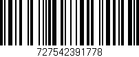 Código de barras (EAN, GTIN, SKU, ISBN): '727542391778'