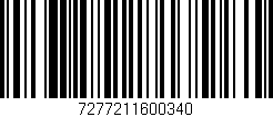 Código de barras (EAN, GTIN, SKU, ISBN): '7277211600340'
